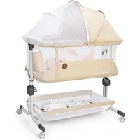 Baby Bassinet Bedside Sleeper, Upgraded Stability Bedside Crib with Full Mesh Sides, Soft Sheet, 6-Height Adjustment 1