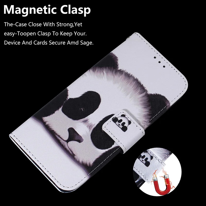 Elegant Painted Flip Leather Magnetic Phone Case – Premium Protection Cover with Stylish Design