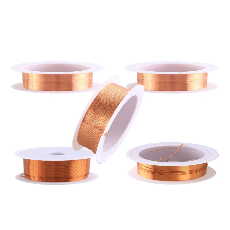 Enameled Coppers Magnet Wire 0.06mm-1.2mm 3-1Rolls Winding Coil Cable Lacquered Coppers Wire 10-100 Meters Length