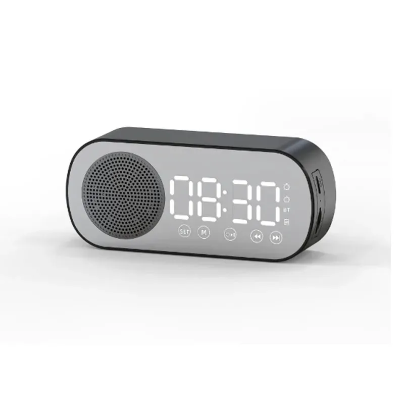 Smart LED Mirror Bluetooth Alarm Clock with Speaker Functionality
