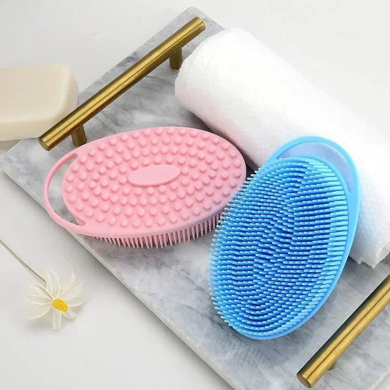 

Silicone Head Body Scalp Massage Brush Comb Shampoo Hair Washing Comb Shower Brush Bath Spa Slimming Massage Brush