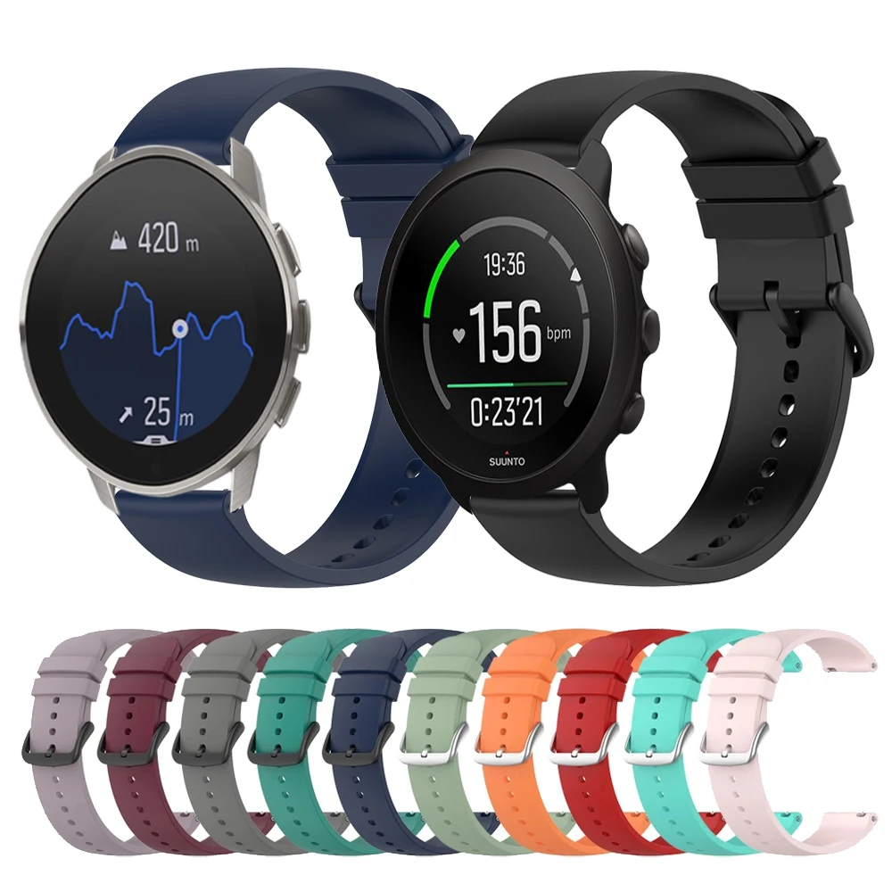 Cinturino Sportivo In Silicone Easyfit Per Cinturini Per Orologi Da Polso Suunto 9 Peak 3 Smartwatch Replacemen