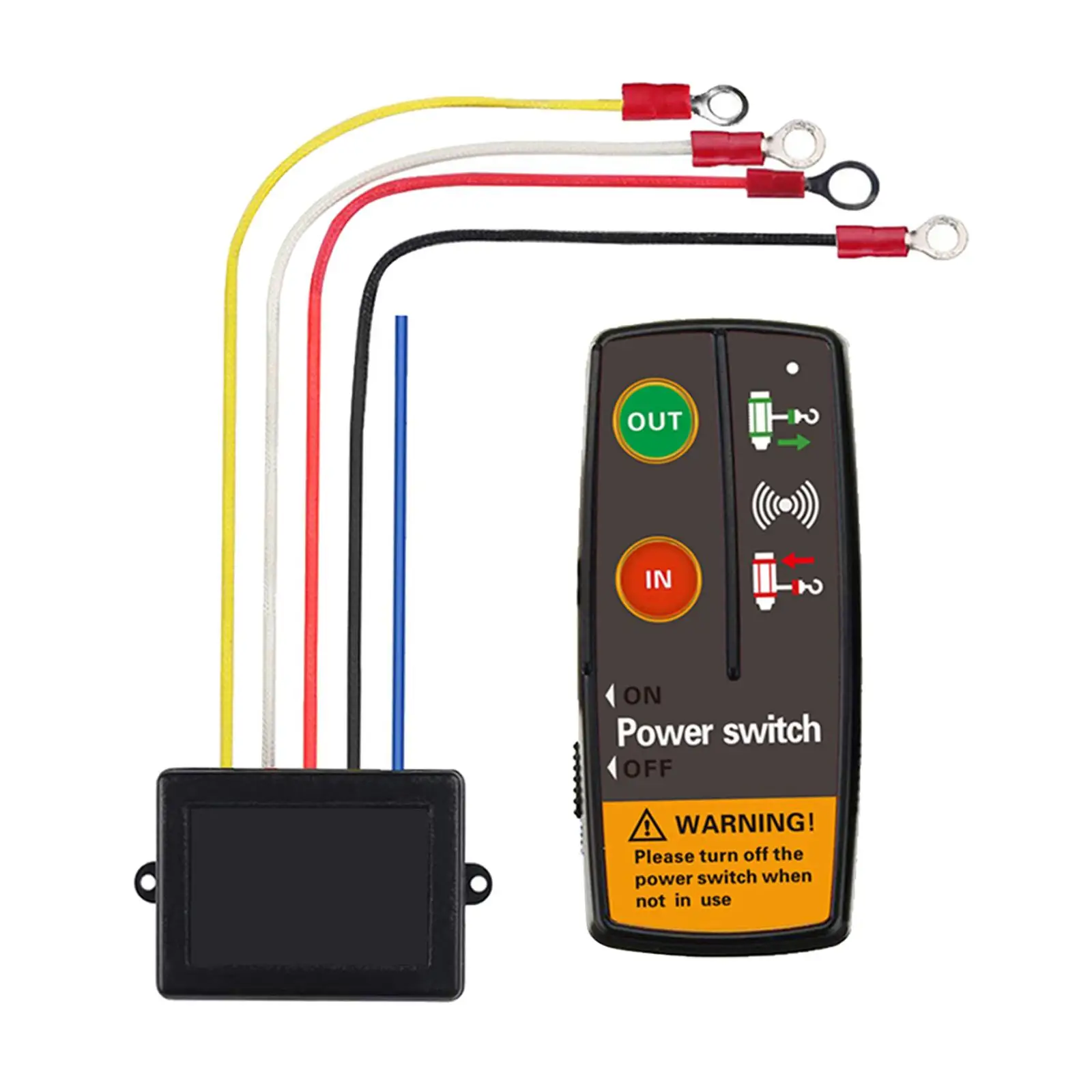 

Winch Wireless Remote Control Switch Set Modification Long Service Life Heavy Duty Durable Assembly Spare Parts for ATV Car