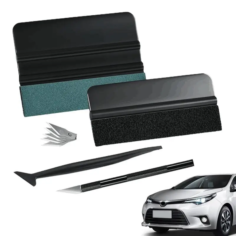 Car Wrapping Window Kit Auto Window Tint Tools Antiscivolo Grip Raschietto Cutter Film Spatole Strumento Di Avvolgimento In Plastica Accessori Per Aut
