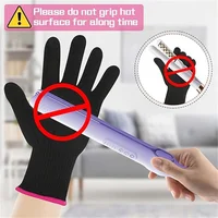 Gants résistants à la chaleur pour coiffure, barbier, gants bloquant la chaleur, lisseur de cheveux réutilisable, gants plats et en fer à friser 5