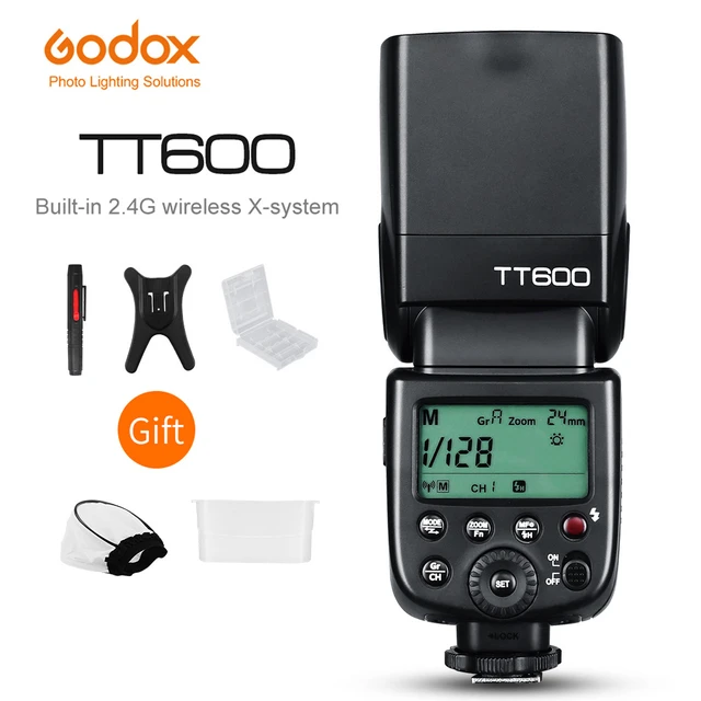 Godox GN60 TT600 Built-in 2.4G Wireless Camera Flashes Speedlites with Xpro  Transmitter for Canon Nikon Sony Fuji Olympus Camera - AliExpress