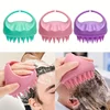 Scalp Brush Massager Sculp Scrubber Brush Wheat Straw Biodegradable Silicone Shampoo Brush Hair Scalp Massager For Hair Growth 3