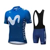 2025 Movistar Pattern Men Summer Cycling Clothing Breathable Clothes Kit Short Sleeve Bib Shorts MTB Ropa Ciclismo Maillot Wear 6