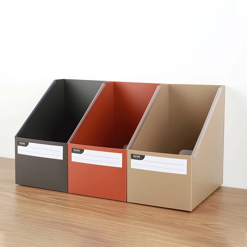 Desktop Foldable File Tray A4 Size File Storage Office Stationery For Various Functions Books Documents Sorting Storage Box