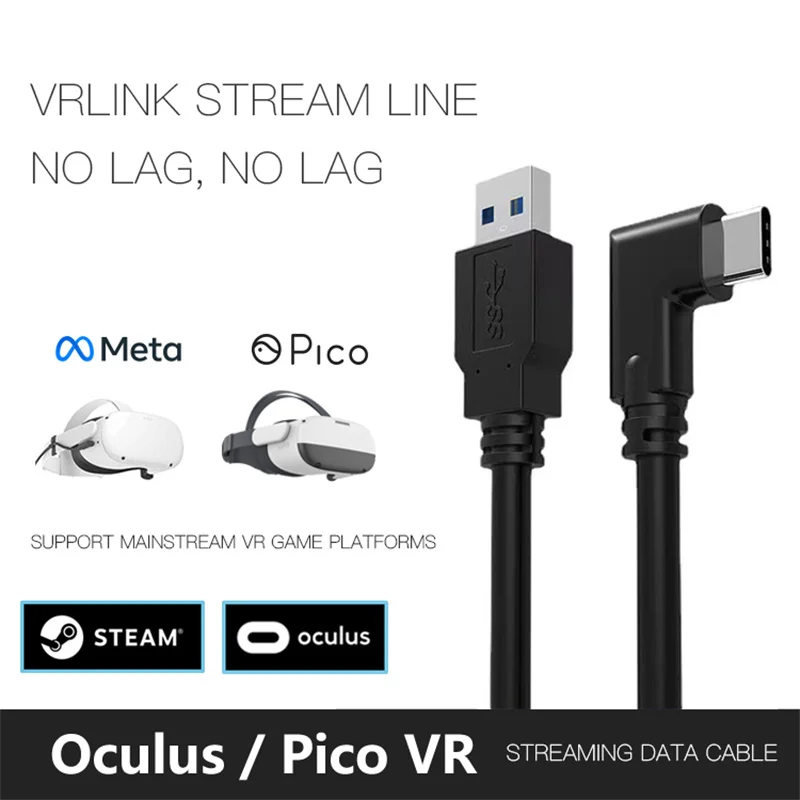 Per Pico Neo3 Link Usb- C Steam Vr Type- C 3.1 Cavo Dati, Selezionabile 3 M5M