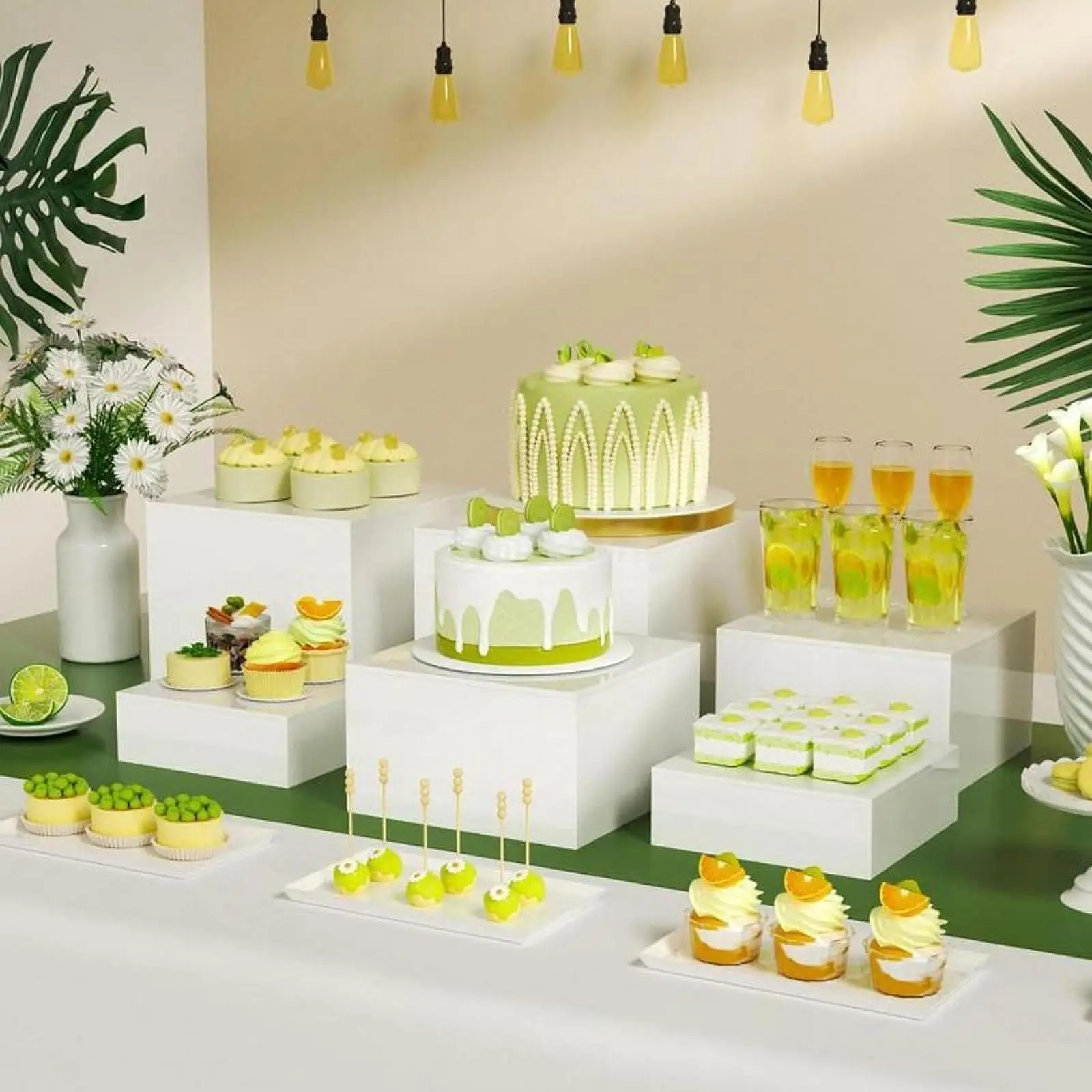 5x Buffet Riser Food Risers for Buffet Table for Food Cupcake Small Figurine