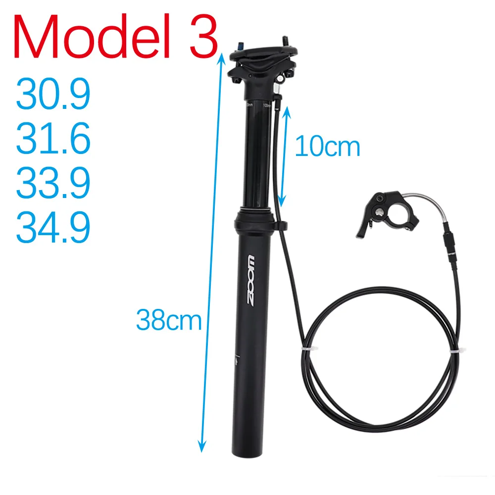 ZOOM Mountain Bike Dropper Seatpost Wire Control Lift Seat Tube