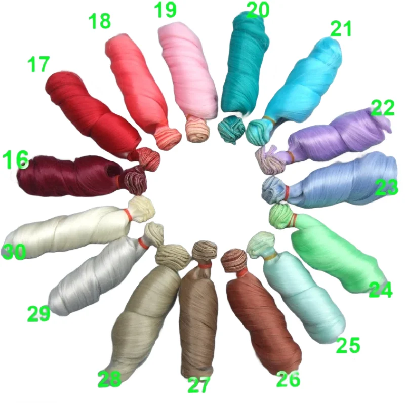 Handmade Wavy Doll Wigs For Blyth BJD 15cm SD AD 1/3 1/4 1/6 Bjd Doll Diy Hair bjd wig hair