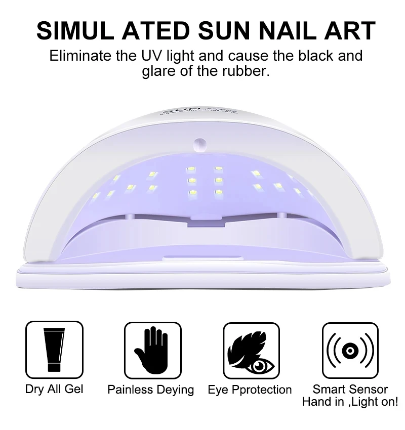 Professional Nail Dryer 36 LEDS UV Manicure Lamp for Nails Gel Polish Drying Light With Timer Auto Sensor Equipment Salon Tools 3