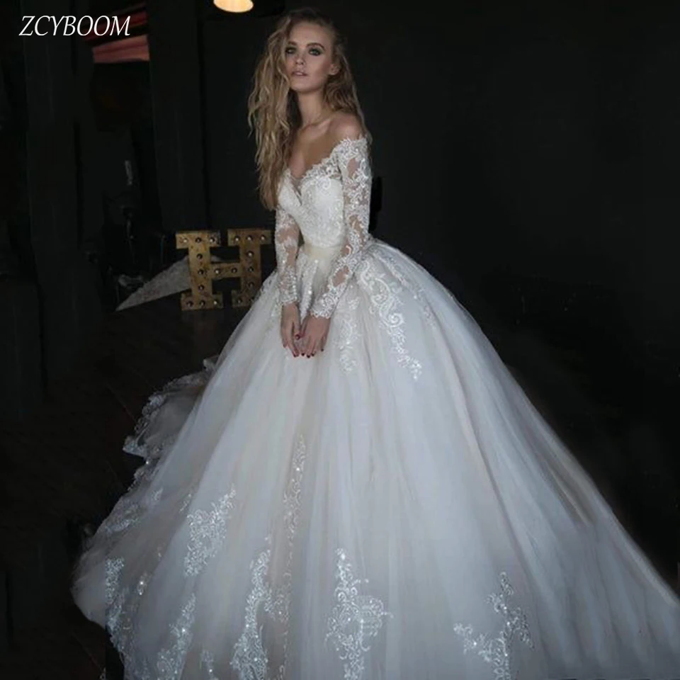 

Gorgeous Boat Neck Lace Appliques Off The Shoulder Wedding Dress 2024 Mermaid Floor Length Detachable Sweep Train Bridal Gown
