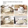 Cream Colored Trendy And Violent Bear Home Living Room With Handle Spring, Light Luxury, High-End Creative Desktop Tissue Box 4