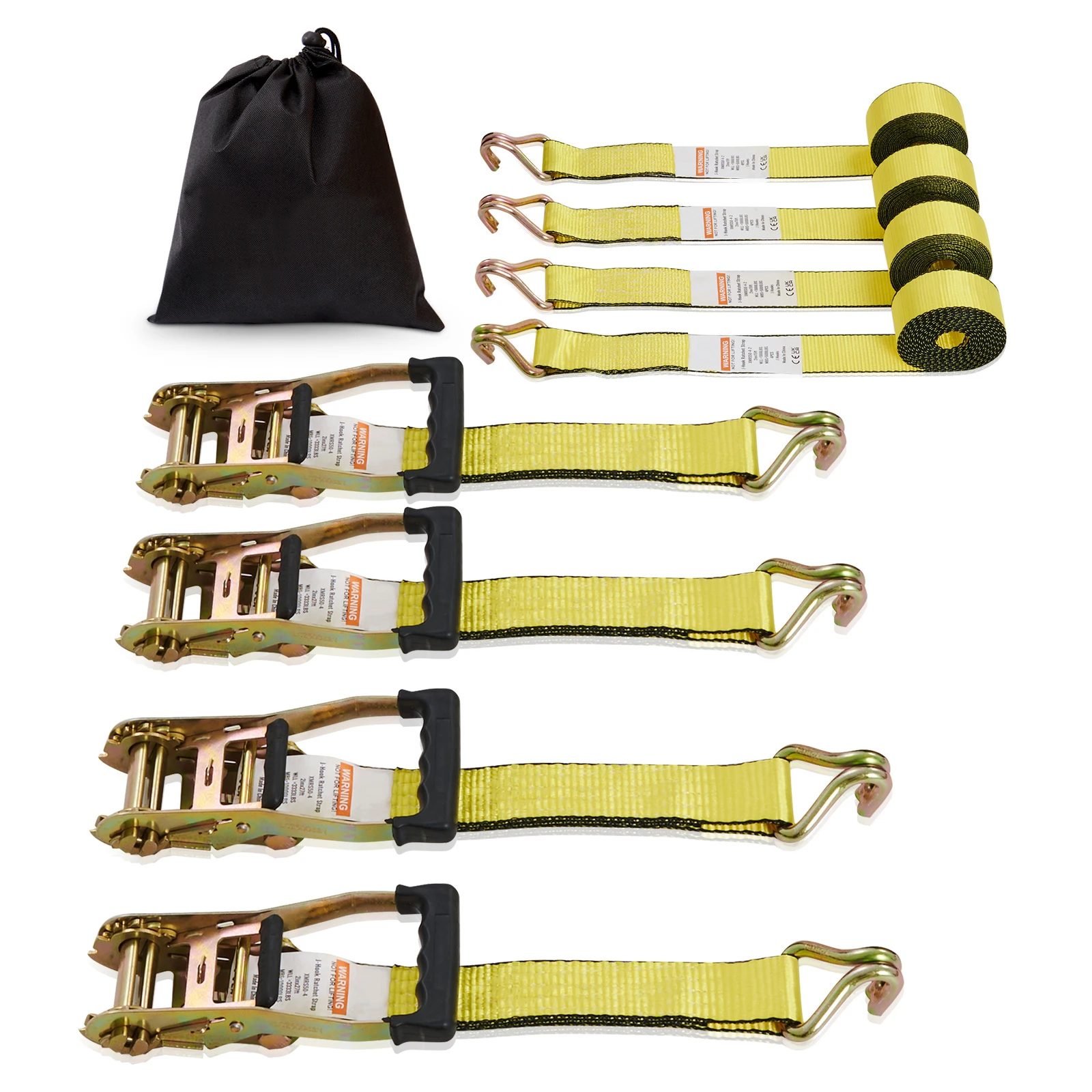 Polyester Cargo Straps with Metal Buckle for Securing Luggage