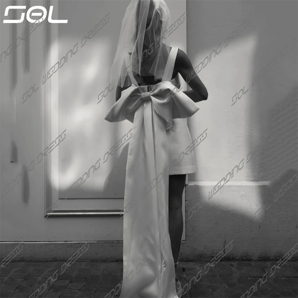 Рисунок 2 - Короткое атласное свадебное платье Sol