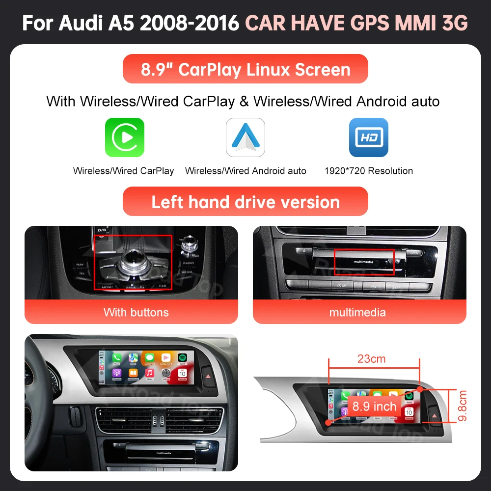 8.9 MMI 3G LHD