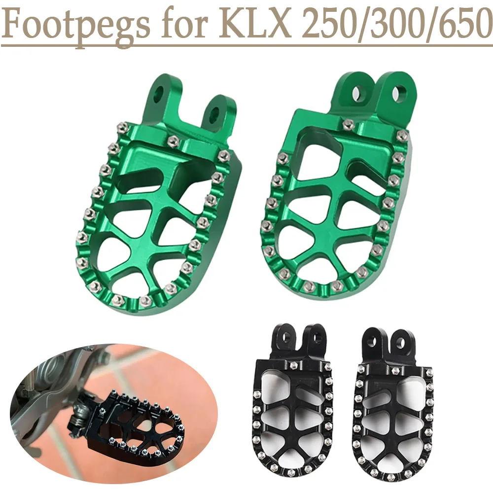 ForKawasakiKLX250300R250sFootPegsKLX300RKLR650Footpegs
