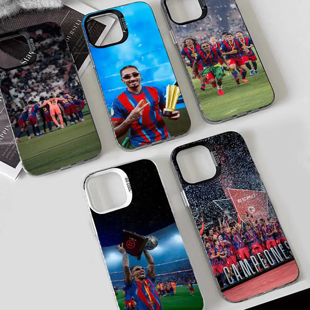 1PC Barcelonas-a Pro Max Plus Coque arrière colorée