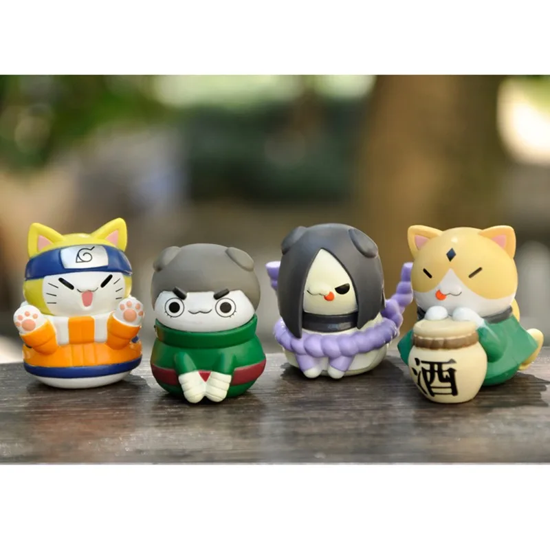 Naruto Anime Character Action Figure Set - 8-Piece Collectible Ornament Toys