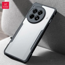 Xundd Shockproof Airbag Bumper Case - Transparent Anti-Fingerprint TPU & Acrylic Protective Shell for ACE 3 Pro (Black Stripe Clear)