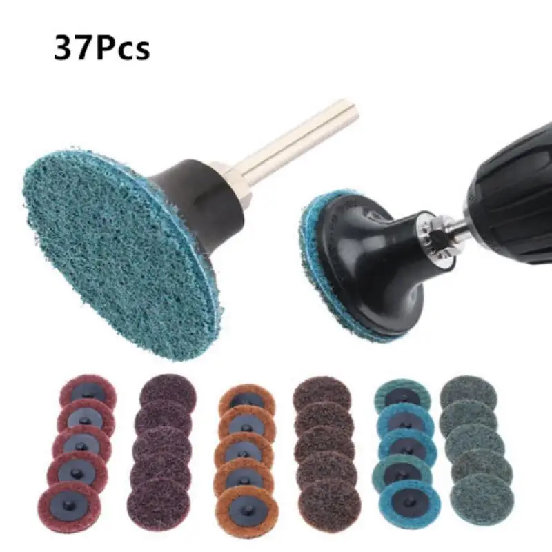 

2 Inch R-type Sanding Discs Roll Lock Surface Sanding Discs Pad Polishing Sandpaper Quick Change Disc For Rotary Tools 36 PCS