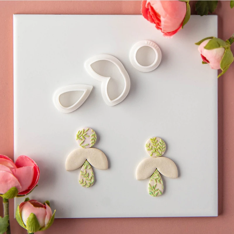 Soft Pottery Polymer Clay Cutter Roller Wicker/leaf Plant Texture Mold DIY Pendant Jewelry Roller Pottery Tools