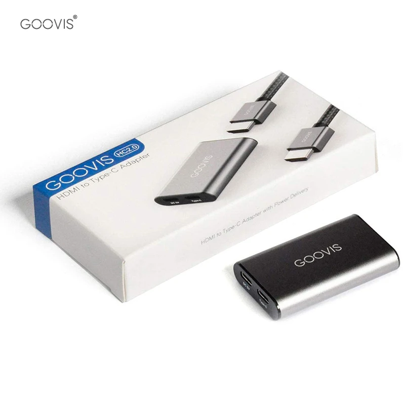 PeakDo HDMI naar USB C Adapter 4K @60Hz, HDMI naar Type C Adapter voor XREAL One/Air 2 Pro, Viture Pro/One, RayNeo Air 2s, Rokid AR Bril, Draagbare Monitor van PS5/4, Xbox, Switch