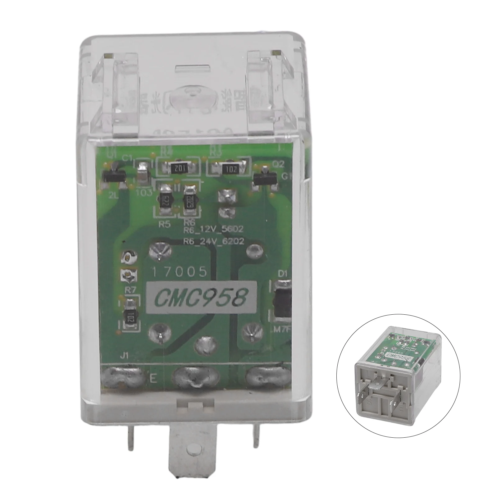 

Flasher Relay for Car LED Light 12V 3Pin Turn Signal Rate Control Blinker Relay Solve Bulb Burnt Out Issues on Dashboard