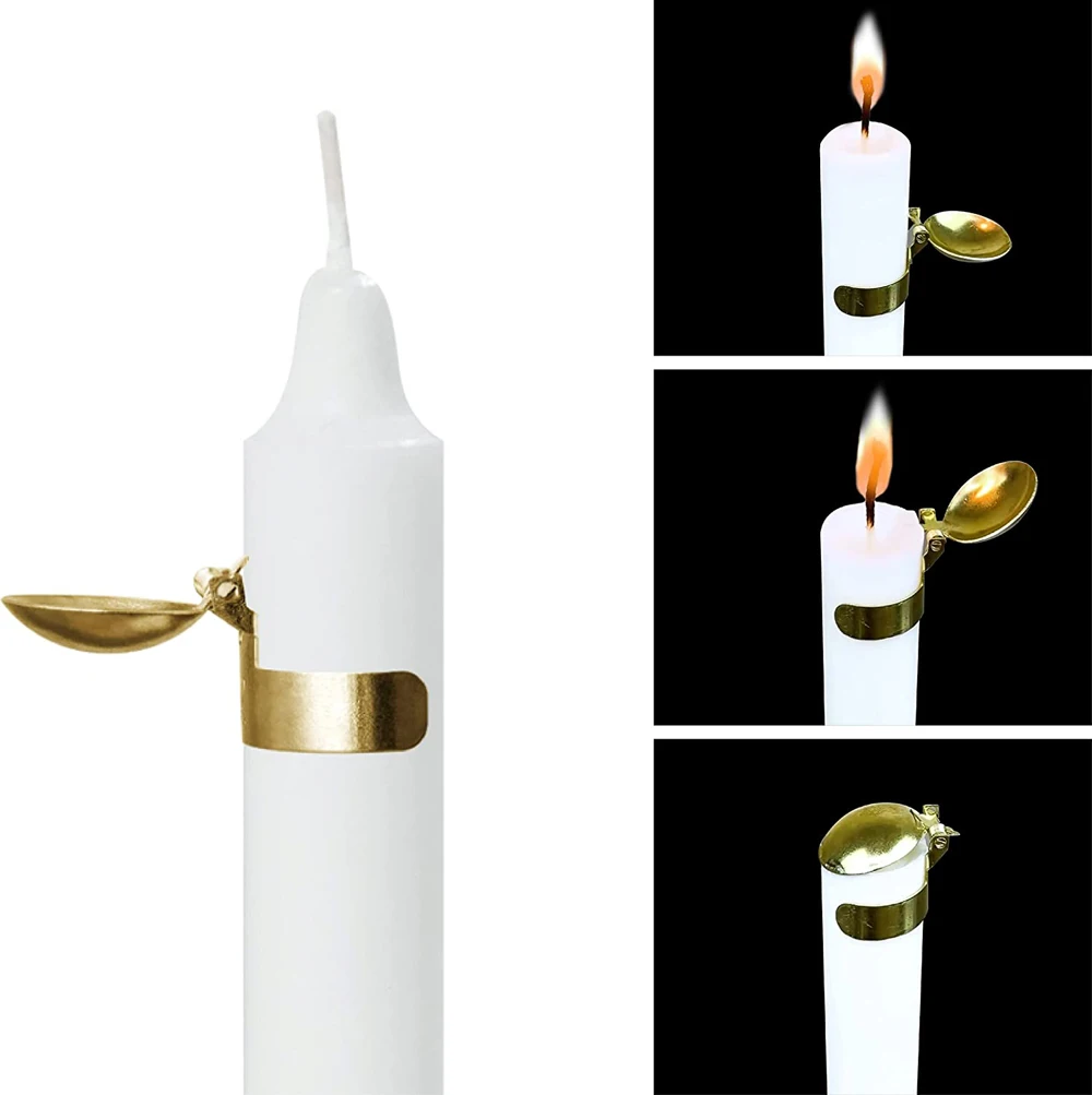 

Gold Silver Automatic Candle Snuffer Fire Extinguisher Candle Flame Safely Wick Flame Extinguishing Clip for Home Indoor Outdoor