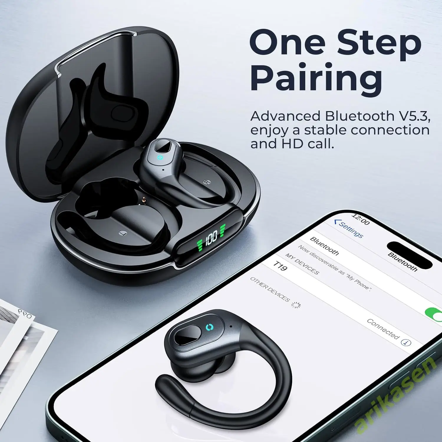 Charging Case Occiam T17 Tws Manual Wireless Earphones