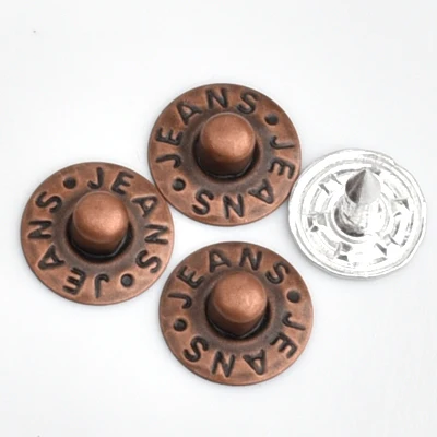 GoldStar Tool Jean Button Rivets - 17mm, Star-Designed