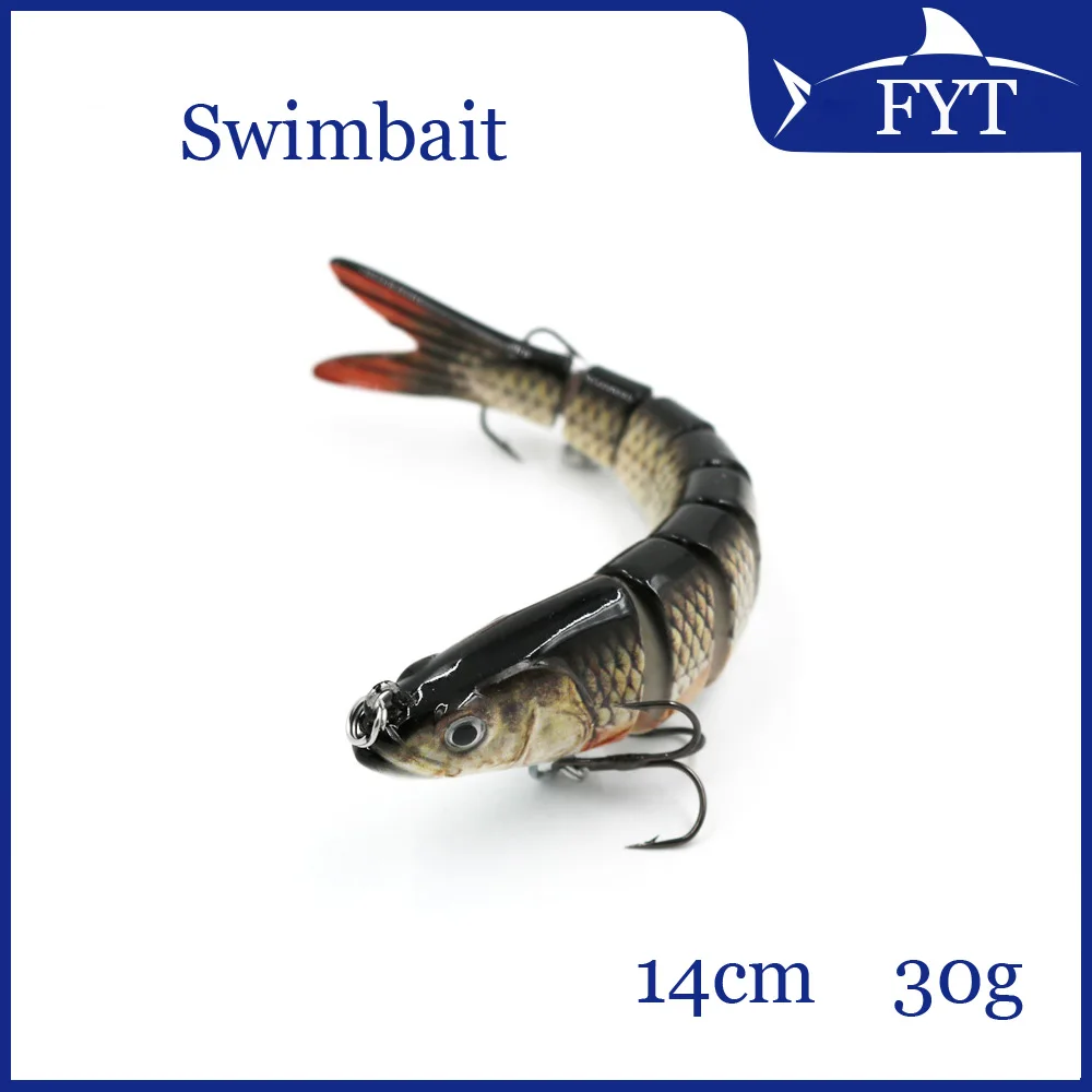 

Реалистичная рыболовная приманка, 1 шт., 8 сегментов, свимбейт, кренкбейт, тяжелая приманка медленная 30 г, 14 см, воблеры для рыбной ловли, рыболовные инструменты
