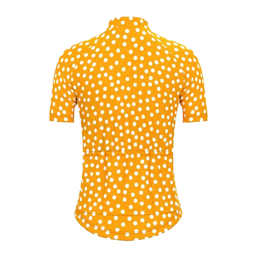 Woman Classic Polka Dots Cycling Jersey Funny Short Sleeve Road Bike Jersey Ciclismo Summer Mtb Shirt Clothing