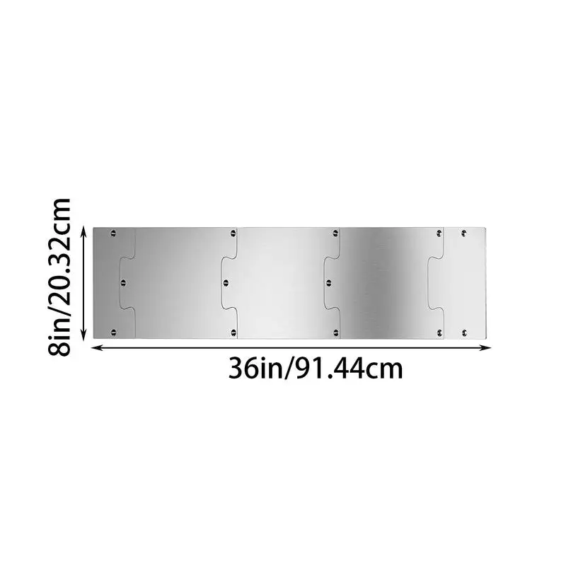 Door Kick Plate Metal Door Protector Plate Stainless Steel Anti-Scratch Kickplate For Living Room Bedroom Garage Warehouse