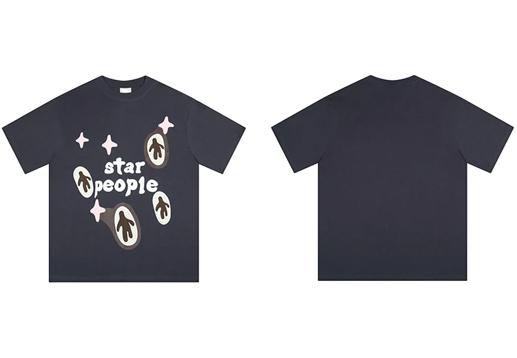 Star People Graphic Print T-Shirt S5ae1facf3cff4d24a153610710246b9cY