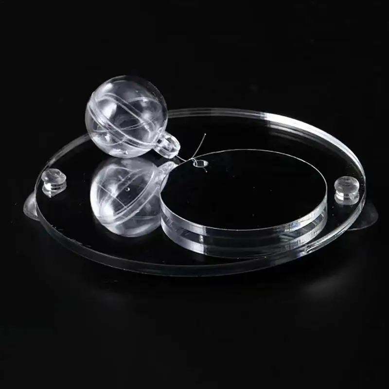 Floating Betta Exercise Mirror Round Amusing Fishbowl Mirror For Betta Fish Exercise For Home Living Room Aquarium Fish fish tank ornaments,fish tank decorations,aquarium ornaments
