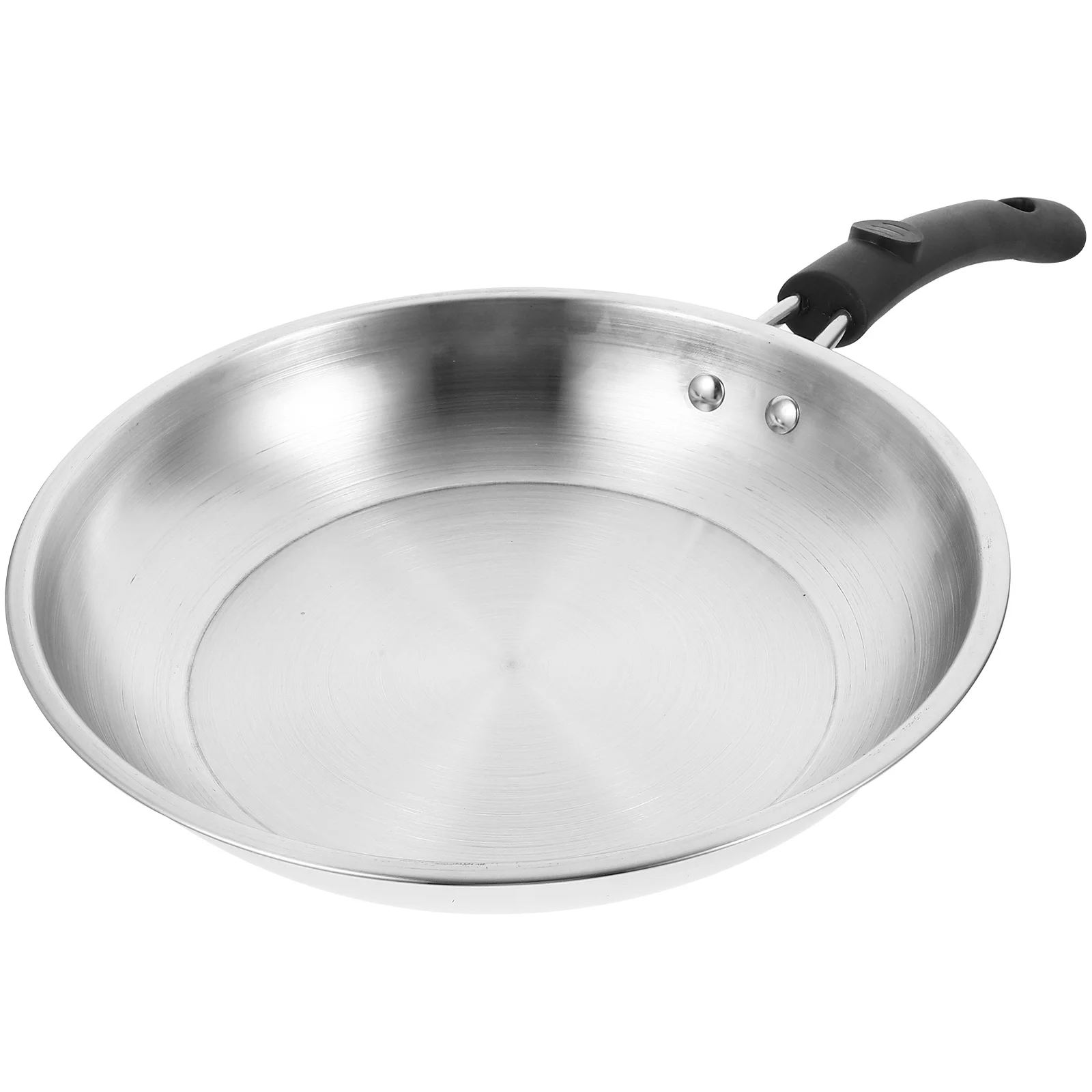 

Pan Rounded Stainless Pot Cooking Utensils Steak Frying Home Wok Pp Non-stick Breakfast Flat