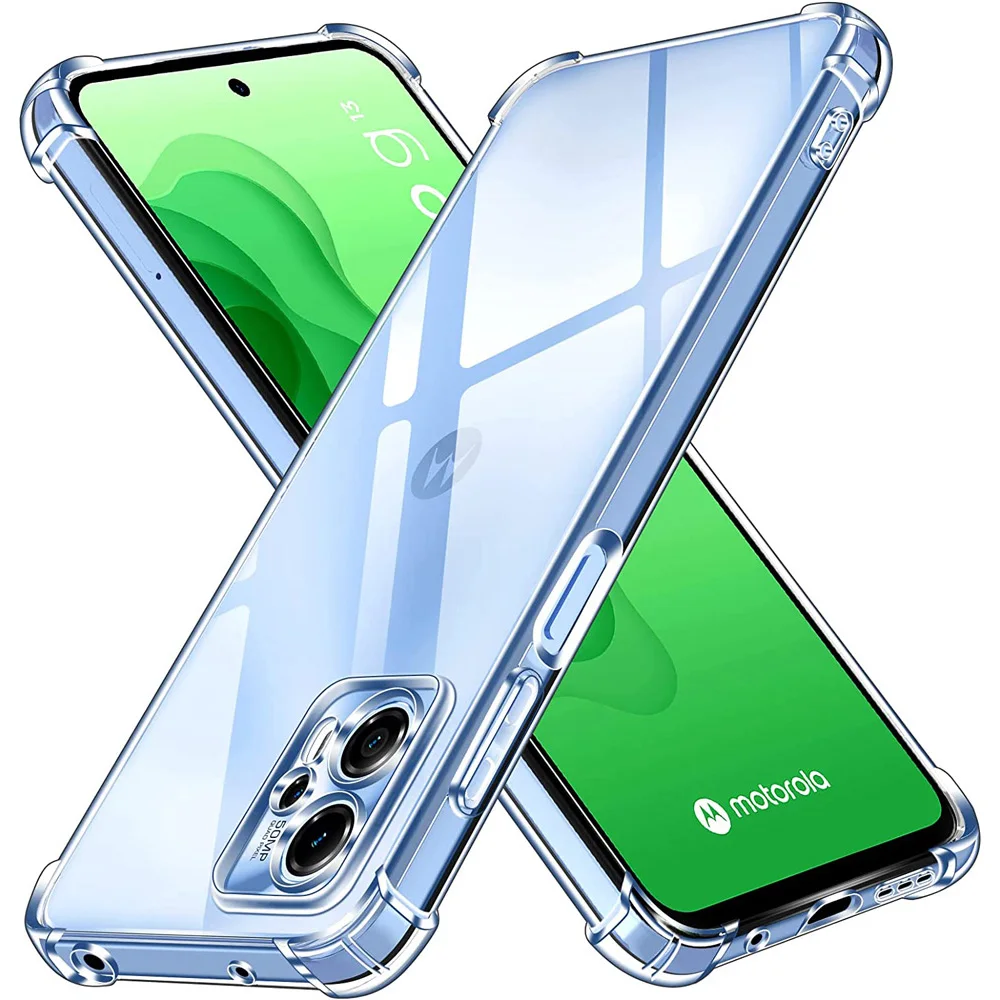 thumbnail image 1 of Anti-Falling Soft TPU Case For Motorola Moto G13 G23 G53 G73 G22 G32 G42 G52 G62 5G G72 G82 Clear Transparent Protector Cover, 1 of 4