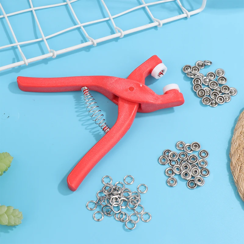 Metal Sewing Prong Rings Buttons Press Studs Pliers Snap Craft ...