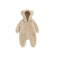 0-2Y Newborn Baby Rompers Spring Autumn Warm Fleece Baby Boys Costume Baby Girls Clothing Animal Overall Baby Outwear Jumpsuits 5