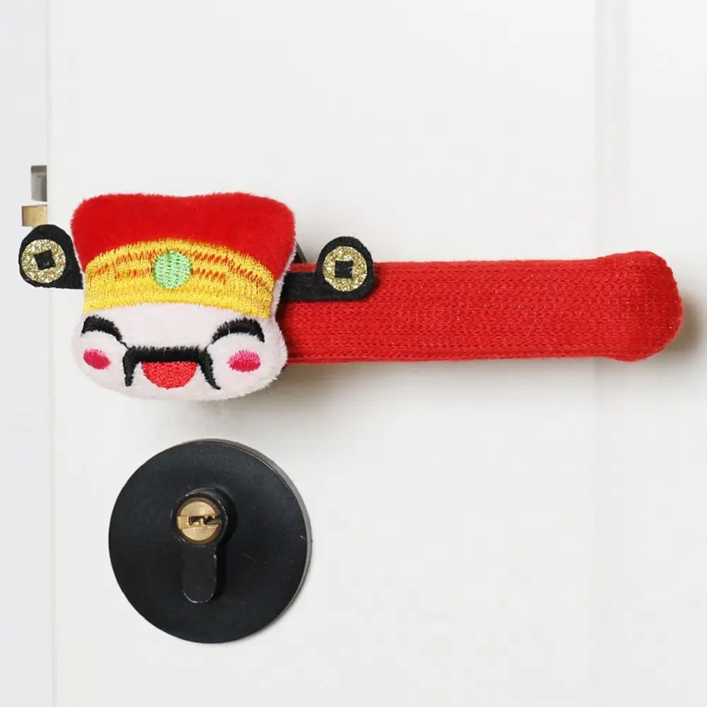 Soft Refrigerator Door Handle Cover Gloves Warmer Door Handle Protector Smudges Decor New Year Decoration