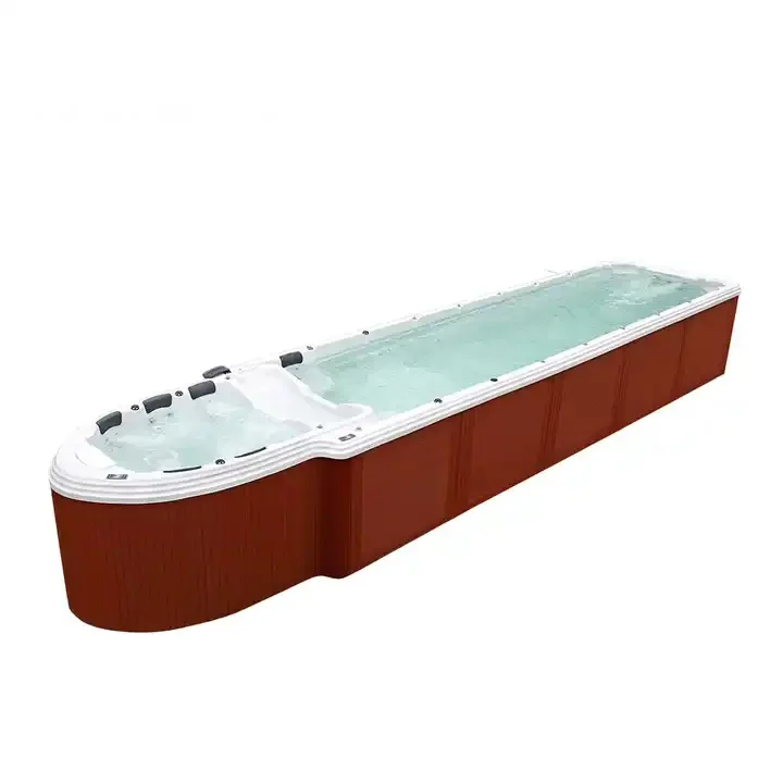 Bigeer cheap New massage outdoor spa 5 person hot tub with waterfall