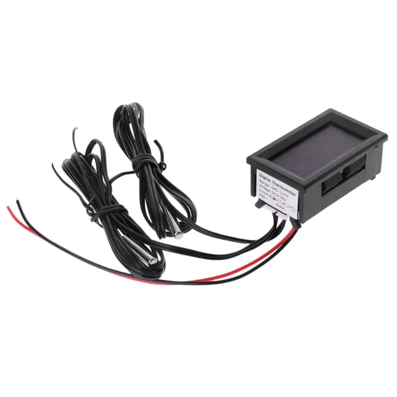

LED Digital Thermometer Temperature Tester for DualNTC WaterproofProbe