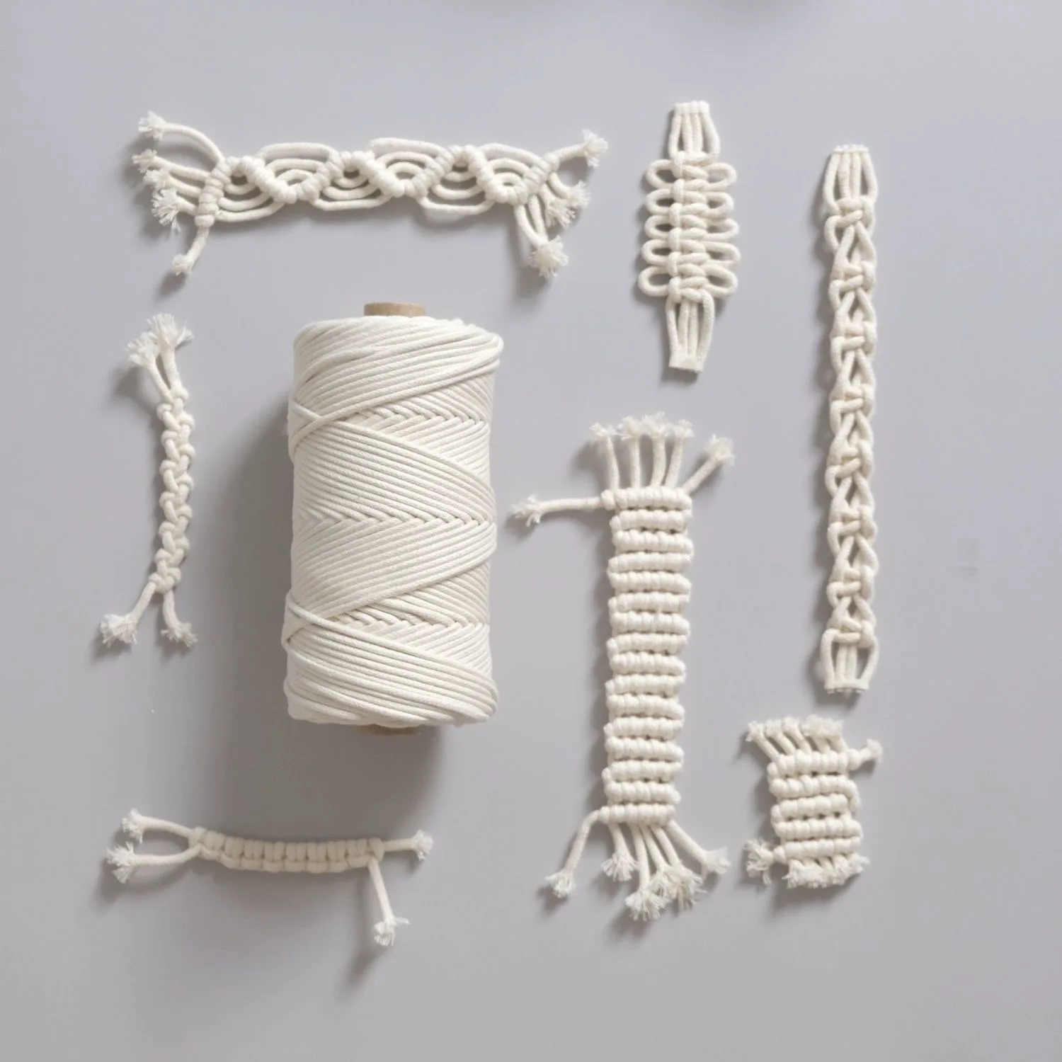 Cotton rope Macrame cord 1mm-10mm Cotton Macrame Cord Rope String Thread Handmade Crafts DIY Braided Twisted Twine Wedding Party Home Decoration