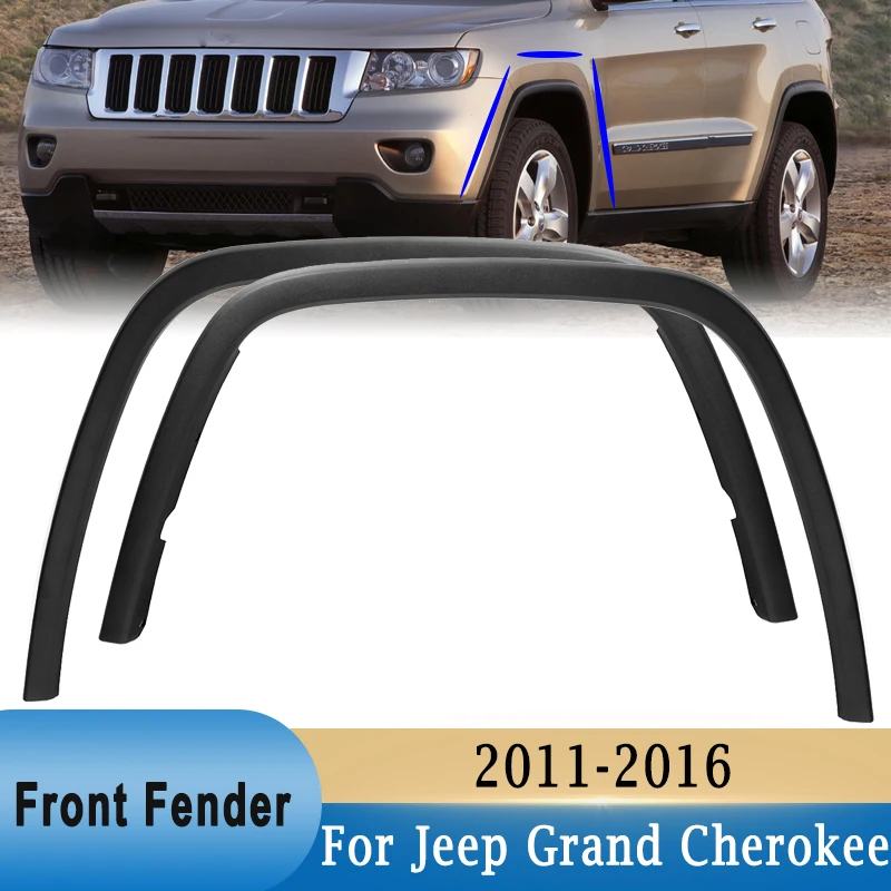 Car Front Left/Right Fender Flares PP For Jeep Grand Cherokee 2011 2013