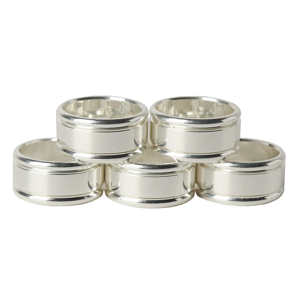 10pcs/lot silver metal decorative rings for tobacco pipe decorations, for pipe body and mouthpiece decorations，silver plated 4