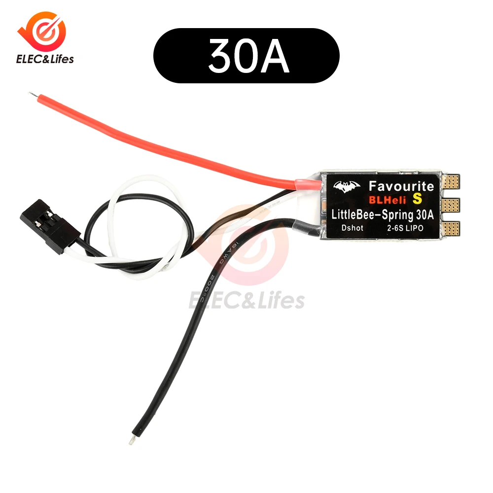 Micro Moteur ESC 20A/30A pour Drone RC, Contrôleur Brushless 2-6S